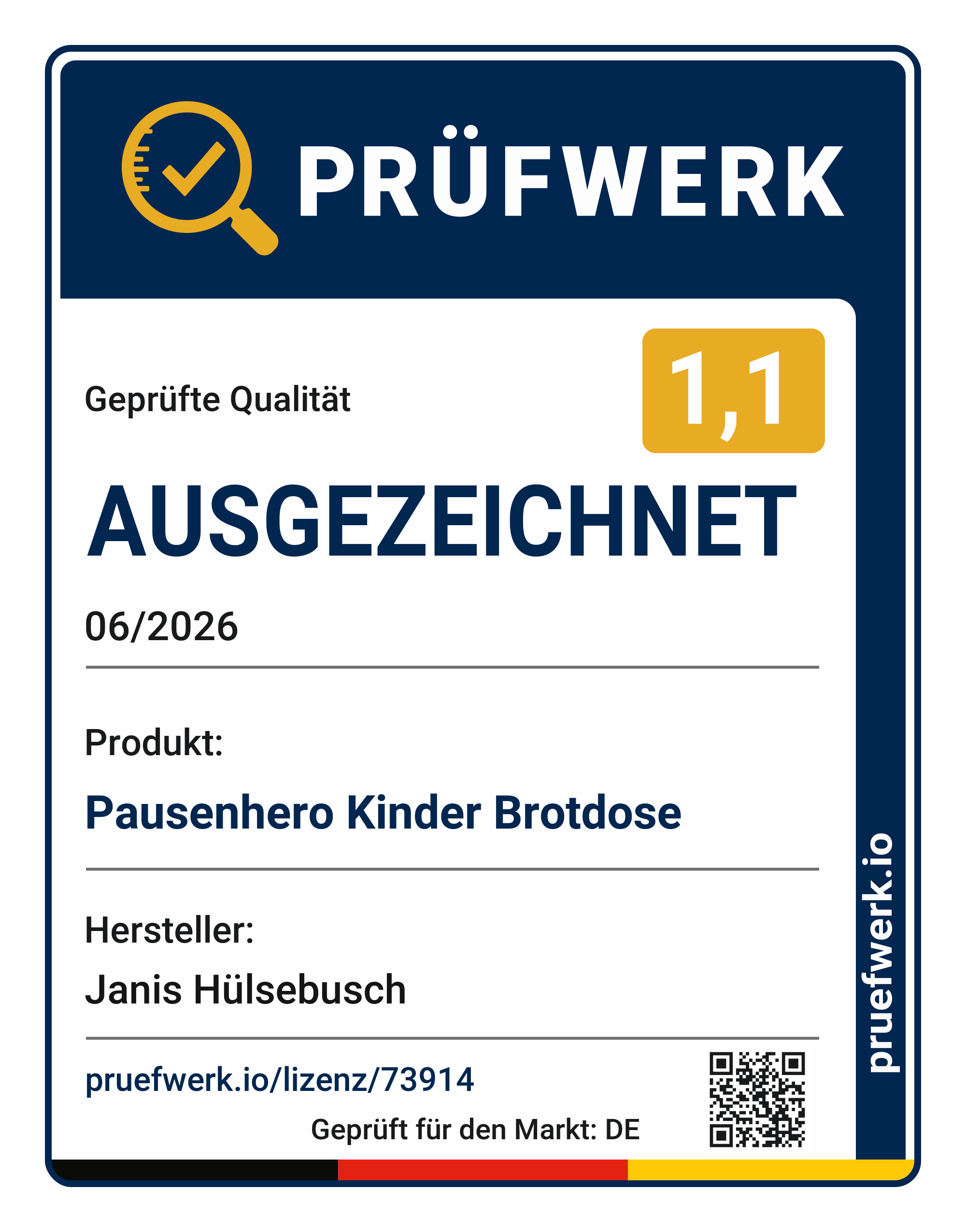 Prüfwerk-Siegel
