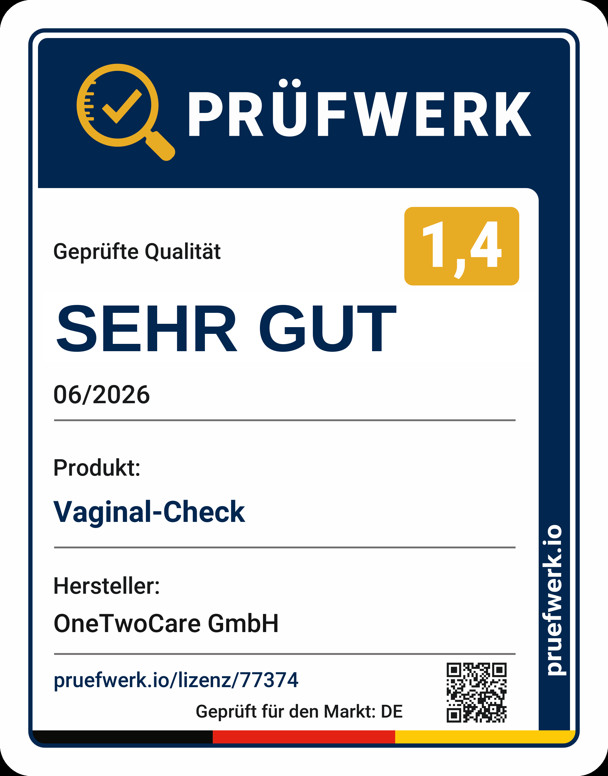 Prüfwerk-Siegel